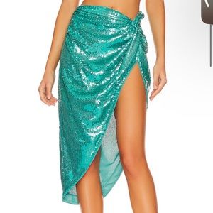 NBD Annelise Skirt in Turquoise- Size M Revolve